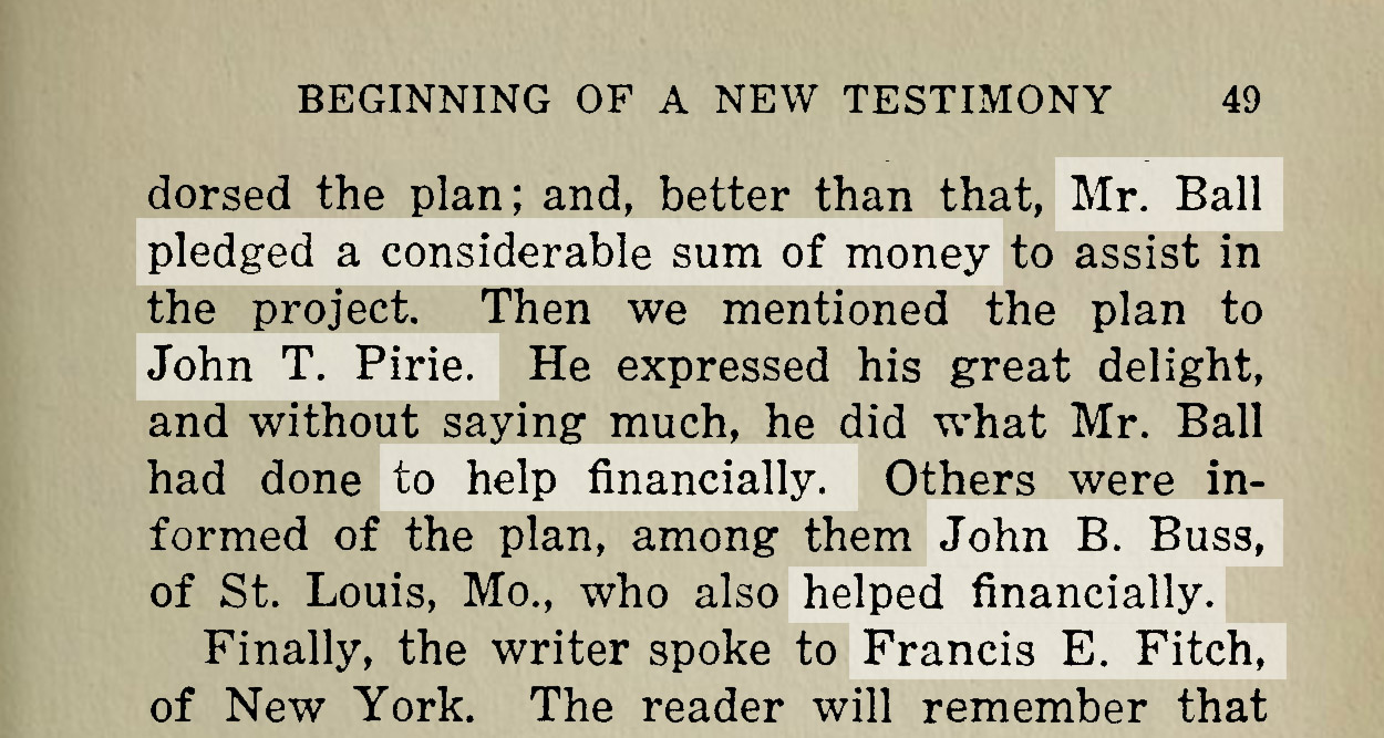 Gaebelein Page 49 Ball Pirie Fitch financing for Scofield