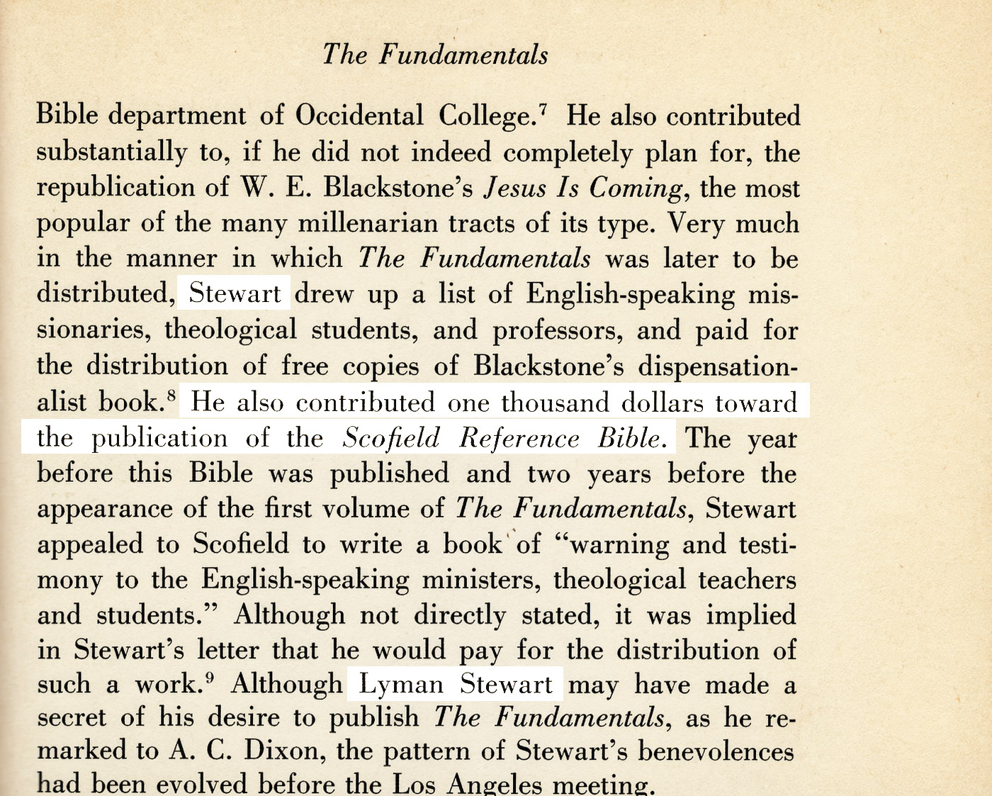 Sandeen - Page 191 - Lyman Steward financer for Scofield